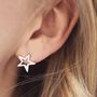 Star Stud Earrings Celestial Jewellery Gift, thumbnail 5 of 9