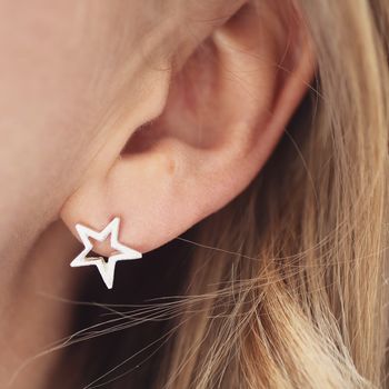 Star Stud Earrings Celestial Jewellery Gift, 5 of 9