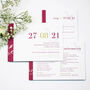 Date Floral Wedding Invitation Set, thumbnail 2 of 6
