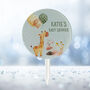 Giraffe Baby Shower Cake Topper Personalised, thumbnail 4 of 5