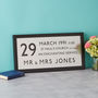 Silver Wedding Anniversary Personalised Bus Blind, thumbnail 1 of 2