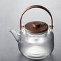 Glass Teapot With Wood Handle And Two Infusers, thumbnail 5 of 9