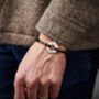 Personalised Men's Anniversary Year Sterling Silver Bracelet, thumbnail 4 of 6