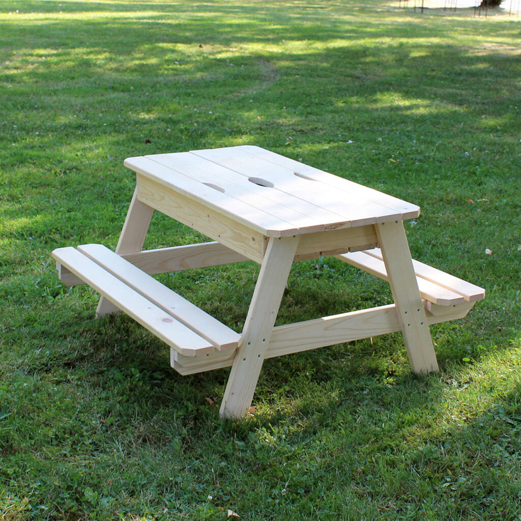 Childrens Picnic Table With Sandpit, 1 of 8