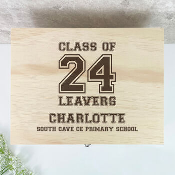 Personalised 'Class Of 24' School Leavers Memory Box, 2 of 9