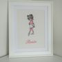 Personalised Embroidered Picture Of A Young Dancer, thumbnail 2 of 2