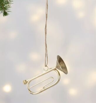 Six Silver Metal Decorations, 6 of 7