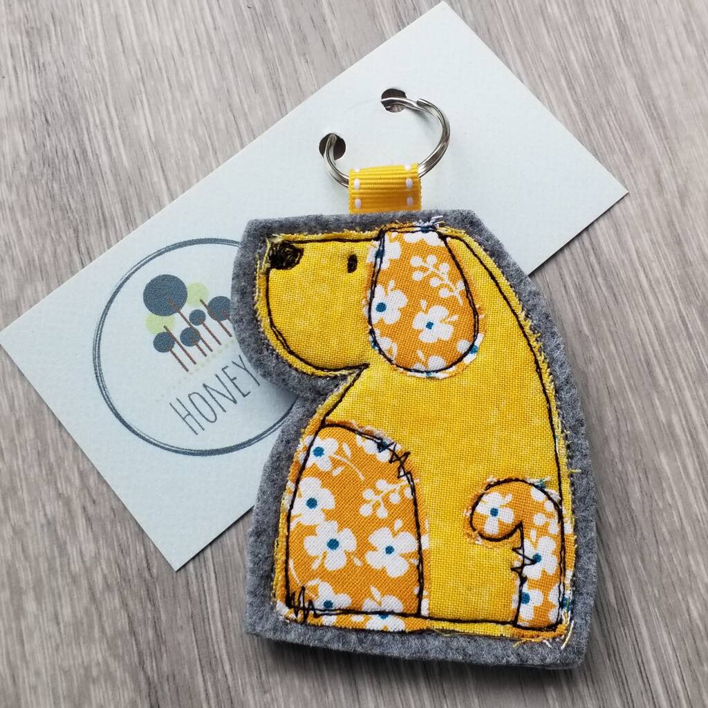 Dog Keyring By Honeypips