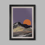 Catbells Sunset Lake District Poster Print, thumbnail 1 of 3