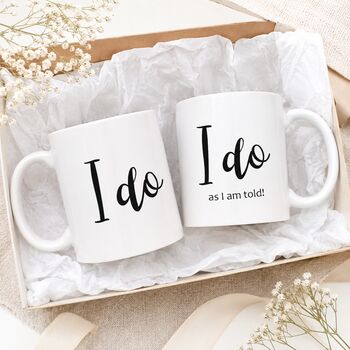 I Do Couples Wedding Mug Set, 3 of 6