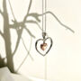 Sterling Silver Heart With Rose Gold Plated Necklace, thumbnail 8 of 8