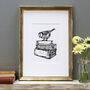 Personalised 'Books' First Wedding Anniversary Print, thumbnail 1 of 9