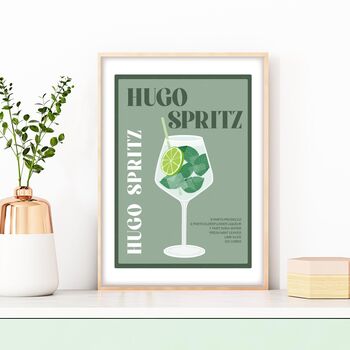 Hugo Spritz Cocktail Print, 5 of 9