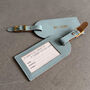 Something Blue Wedding Leather Luggage Tag, thumbnail 4 of 7