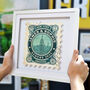 Personalised 'Postage Stamp' Special Occasion Print, thumbnail 1 of 9