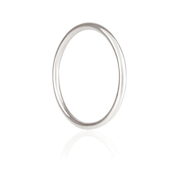 Round Silver Bangle, 3 of 5