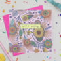 'Rainbow Floral' Mixed Pack Of Ten Birthday Cards, thumbnail 4 of 11
