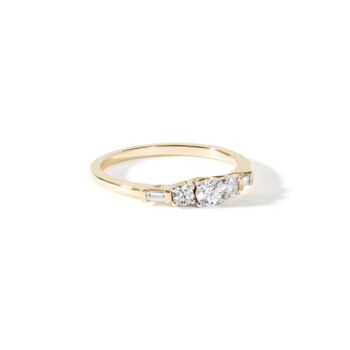 Solid Gold Natural Diamond Five Stone Rings, 10 of 12