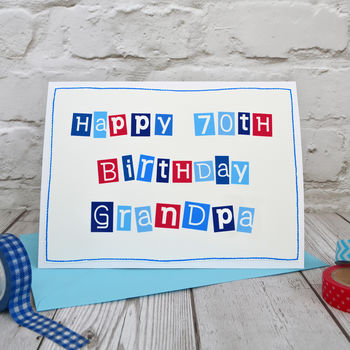 Personalised Mens 70th Birthday Card, 2 of 5