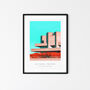 National Theatre Brutalist London Architecture Print, thumbnail 1 of 5