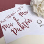 Next Valentine's We'll Be Mr And Mrs Card, thumbnail 1 of 2