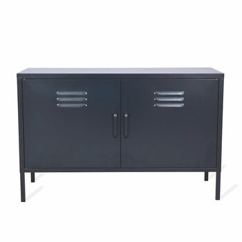 Metal Locker Cabinet In Ink Blue, 2 of 3