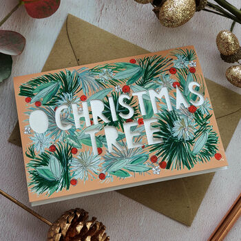 Papercut 'O Christmas Tree' Christmas Card, 2 of 5