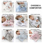 Personalised Reversible Grey And White Elephant Blanket, thumbnail 4 of 12