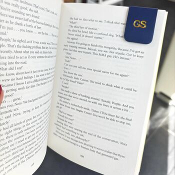 Personalised Vegan Leather Magnetic Bookmark, 5 of 8