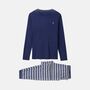 Men's 'Navy Melange' Bamboo Pyjama Set, thumbnail 2 of 4