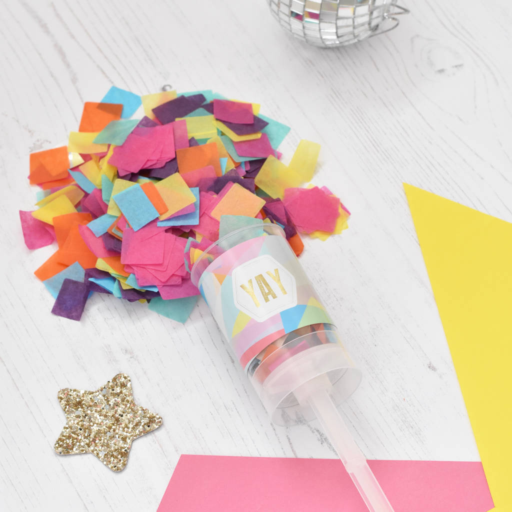 yay! celebration party confetti pop by pops of colour ...
