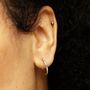 Sterling Silver Hoop Earrings, thumbnail 3 of 7