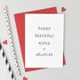 Personalised Happy Birthday Hubby Or Wifey Card, thumbnail 1 of 2