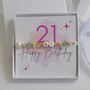 21st Birthday Dainty Crystal Friendship Bracelet Gift, thumbnail 1 of 7