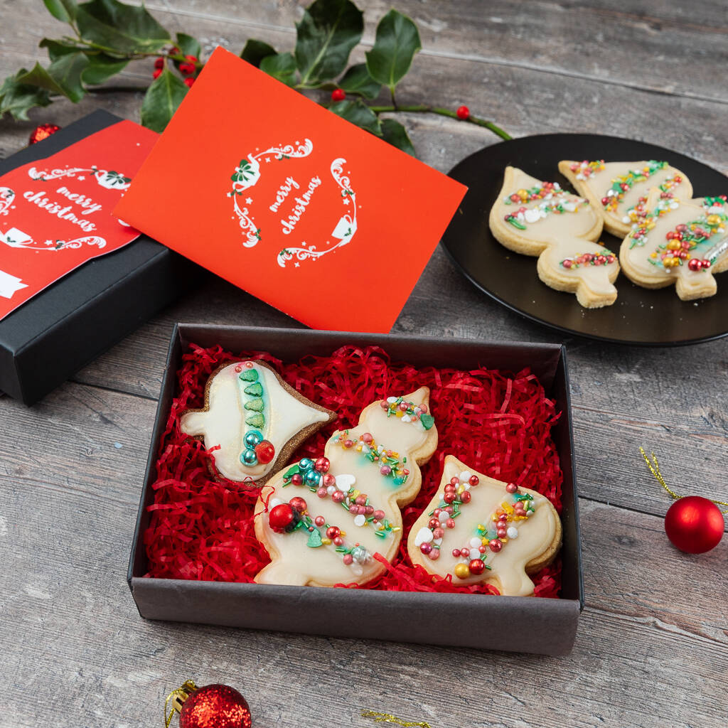 Christmas Luxury Bauble Biscuit Gift Box, 1 of 6
