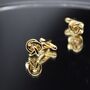 Knot Cufflinks Gift Vintage Men Groom Accessory, thumbnail 1 of 5