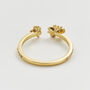 Gold Forget Me Not Flora Ring, thumbnail 4 of 7