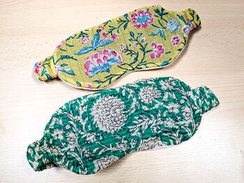 Handmade 100% Nepali Cotton Velvet Sleep Eye Mask, 5 of 7