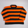 Halloween Pumpkin Stripe Jumper Knitting Kit, thumbnail 2 of 6