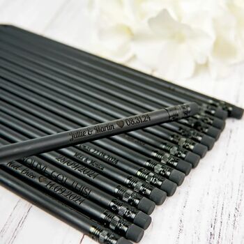 Custom Black Pencils Set, 5 of 10