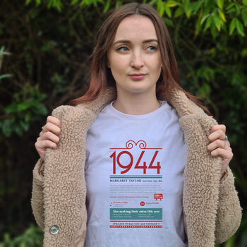 80th Birthday Gift T Shirt Of The Year 1944, 6 of 11