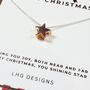 Christmas Star Pendant Necklace Gift For Her, thumbnail 2 of 3