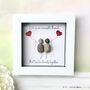 Personalised Love Couple Pebble Picture, thumbnail 1 of 3