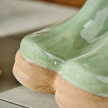 Personalised Large Green Garden Welly Boots Planter, 4 of 7