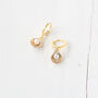 Gold Plated Shell Earrings, thumbnail 7 of 10
