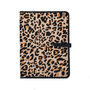 Leopard Print Pony Hair Leather A4 Document Holder, thumbnail 1 of 7