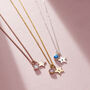 Birthstone And Initial Star Charm Necklace, thumbnail 8 of 9