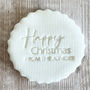 Personalised Christmas Embosser D5 Family Surname Icing Print, thumbnail 1 of 5