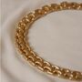 Vintage 1980s Chunky Gold Plated Necklace, thumbnail 4 of 4
