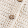 Personalised Baby Cardi Easy Crochet Kit, thumbnail 7 of 10